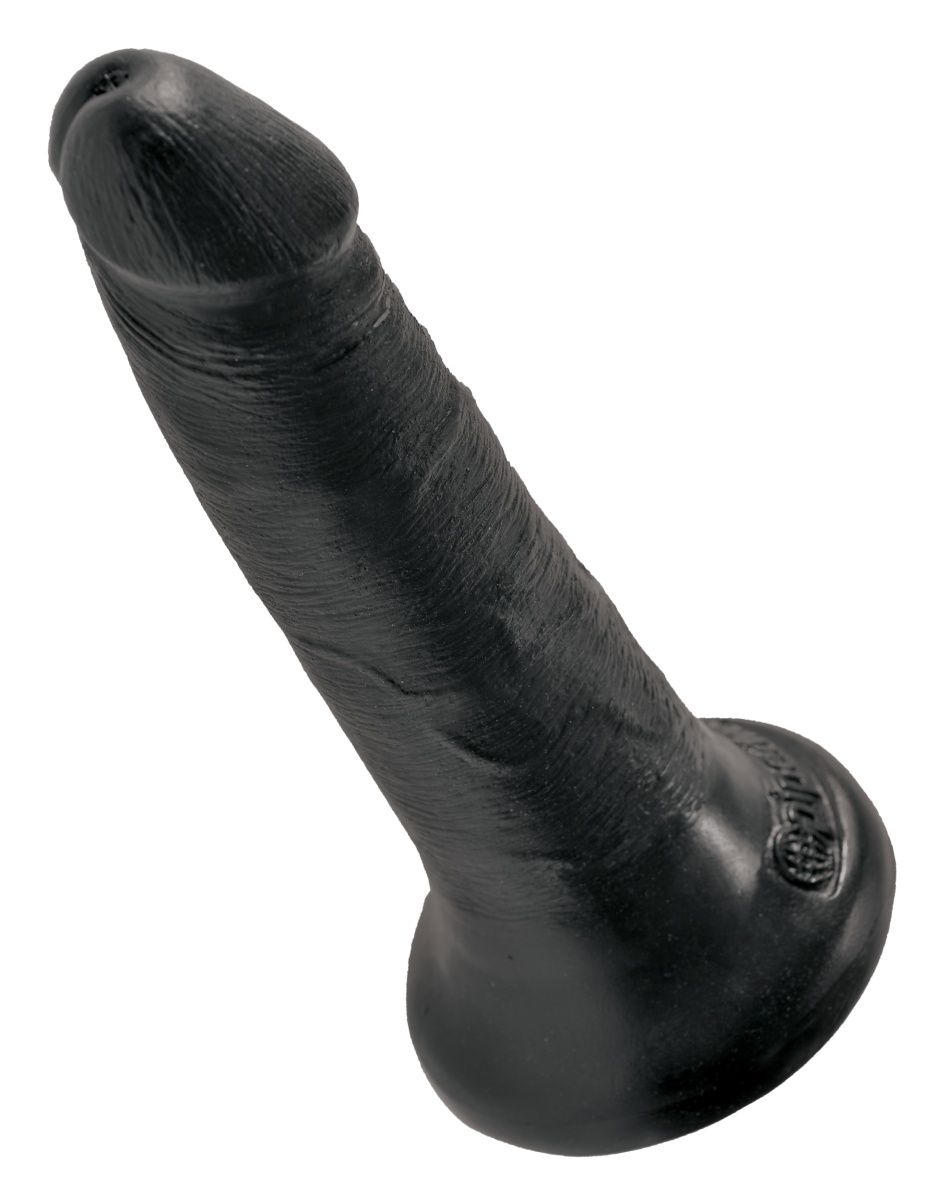 Черный анальный фаллоимитатор на присоске 5  Cock - 14 см.