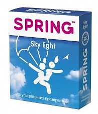 Ультратонкие презервативы SPRING SKY LIGHT - 3 шт.
